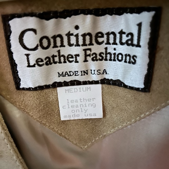 Vintage Continental Leather Fringe Suede Jacket Open Front Western Womens - Picture 4 of 12